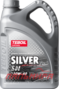 МАСЛО МОТОРНОЕ "TEBOIL" SILVER SN 10W/40 SN/CF, A3/B4 (4Л, П/СИНТ)