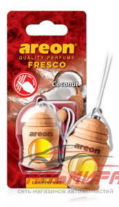 ОСВЕЖИТЕЛЬ "AREON" FRESCO КОКОС (ПОДВЕСНОЙ, БУТЫЛОЧКА, ДЕРЕВО)