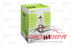 ЛАМПА НАКАЛИВАНИЯ H4 12V 60/55W "ESSENTIAL"