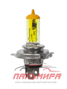 ЛАМПА H4 12V 60/55W P43t "МАЯК" ACTIVE GOLD +60% комп
