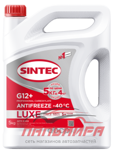 АНТИФРИЗ "SINTEC LUX" КРАСНЫЙ (5КГ) -40C G-12 АКЦИЯ 5КГ ПО ЦЕНЕ 4КГ