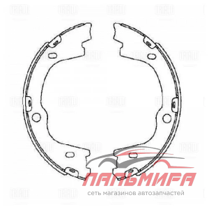 КОЛОДКИ ТОРМОЗНЫЕ  HYUNDAI IX55 (09-) БАРАБАН. 212X40 (GF 4646)