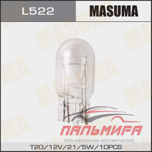 ЛАМПА T20 W3Х16Q 12В 21/5 ВТ 2Х-КОНТАКТНАЯ БЕЗ ЦОКОЛЯ "MASUMA"
