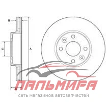 ДИСК ТОРМОЗНОЙ ПЕРЕДНИЙ DELPHI BG3762