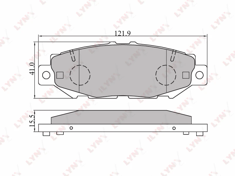 КОЛОДКИ ТОРМОЗНЫЕ ЗАДНИЕ LEXUS GS300 93-97, TOYOTA SUPRA(JZA80) 93-98