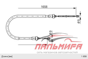 ТРОС РУЧНИКА RENAULT LOGAN 1987482234
