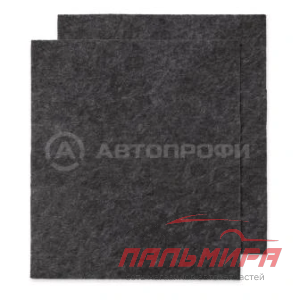 КОВРИК ВЛАГОВПИТЫВАЮЩИЙ 40Х45 СМ "AUTOPROFI" ЧЕРНЫЙ (2 ШТ.)