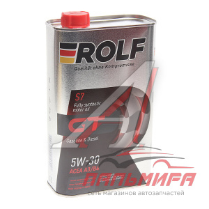 МАСЛО МОТОРНОЕ "ROLF GT" 5W/30 A3/B4 (1Л. СИН.)
