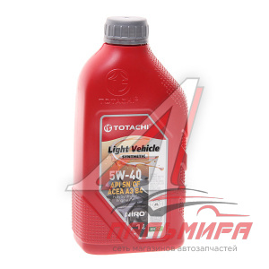 МАСЛО МОТОРНОЕ TOTACHI NIRO LV SYNTHETIC 5W/40 API SP, SN PLUS, SN/CF, ACEA A3/B4 (1Л. СИН.)
