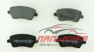КОЛОДКИ ТОРМ. ПЕРЕДНИЕ LADA LARGUS 1,6, RENAULT DUSTER, NISSAN ALMERA, LADA VESTA  DAFMI D204SM
