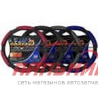 Оплетка на руль "AZARD" спонж черн./красн. (6 подушек)  М