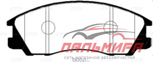 КОЛОДКИ ТОРМОЗНЫЕ ДИСКОВЫЕ ПЕРЕД GK0476 CTR