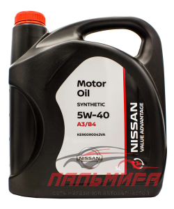 МАСЛО МОТОРНОЕ "NISSAN VA MOTOR OIL" 5W/40 (5Л)