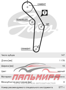 (!!!) РЕМЕНЬ 92147X19 HSN ЗУБЧАТЫЙ