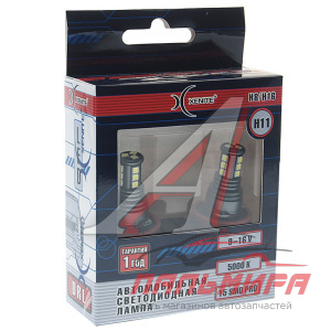 ЛАМПА СВЕТОДИОДНАЯ H8/H11/H16 12V "XENITE" 