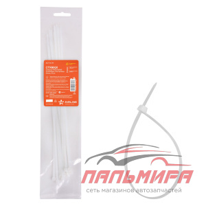 ХОМУТ ПЛАСТИКОВЫЙ 300*3,6ММ БЕЛЫЙ "AIRLINE" 10 ШТ.