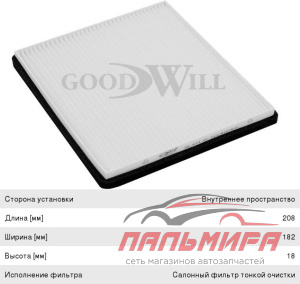 ФИЛЬТР САЛОННЫЙ  GOODWILL AG624CF