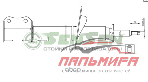 Амортизатор зад. прав CHEVROLET Lacetti J200