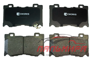 КОЛОДКИ ТОРМОЗНЫЕ ПЕРЕДНИЕ (LOW METALLIC) CWORKS C11CR0039
