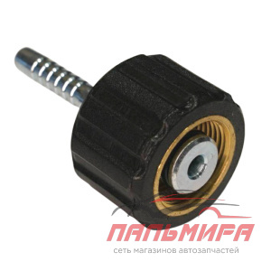 SH-0611 ПРЕСС-НИППЕЛЬ DN6 С ПЛАСТИК. ГАЙКОЙ 22х1,5 "GRASS"				