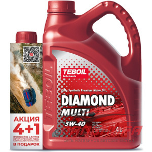 ЯЯЯ 983651 МАСЛО МОТОРНОЕ "TEBOIL" DIAMOND MULTI 5W/40 SN/SN+ A3/B4 (5Л, СИНТ) ПРОМОПАК