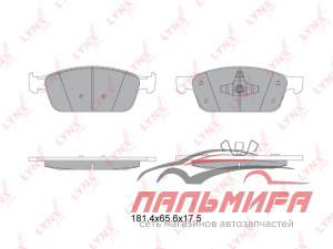 КОЛОДКИ ДИСКОВЫЕ ПЕPЕДНИЕ "LYNX" BD-3036