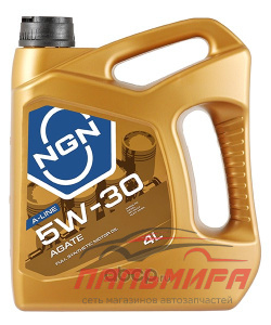 МАСЛО МОТОРНОЕ 5W-30 AGATE A-LINE SN/CF 4л (синт.) NGN