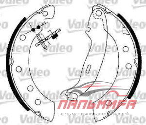 КОЛОДКИ ТОРМОЗНЫЕ БАРАБАННЫЕ "VALEO"