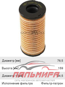 (!!!) Фильтр топл. 1050 ECO FG GW CATERPILLAR