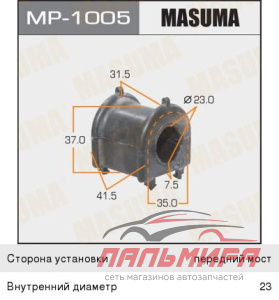 ВТУЛКА СТАБИЛИЗАТОРА MASUMA MP1005