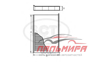 (!!!) ФИЛЬТР САЛОНА "SCT" VOLVO FORD SA 1164