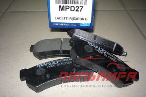 КОЛОДКИ ТОРМОЗНЫЕ  ЗАДНИЕ ДИСКОВЫЕ CHEVROLET LACETTI 06-