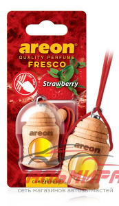 ОСВЕЖИТЕЛЬ "AREON" FRESCO КЛУБНИКА (ПОДВЕСНОЙ, БУТЫЛОЧКА, ДЕРЕВО)
