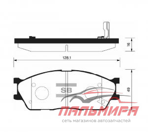 Колодки тормозные передние KIA CARENS I (1999-2002)/ CERATO I (2004-2009)/ CLARUS