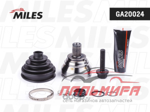 ШРУС наружный AUDI A3/VW G5/G6/PASSAT/TOURAN/TIGUAN/CADDY 1.4-3.2 03- (GKN 304329) GA20024 *MILES
