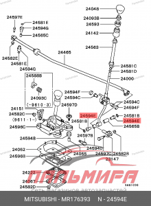 ВТУЛКА MITSUBISHI  MR176393