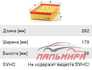 (!!!) ФИЛЬТР ВОЗДУШНЫЙ MANN C28 145