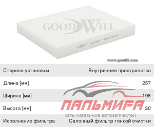 ФИЛЬТР САЛОНА GOODWILL AG129CF