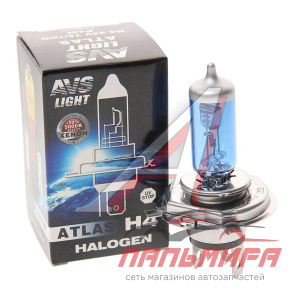 ЛАМПА ГАЛОГЕННАЯ H4 24V 75/70W AVS ATLAS BOX/5000К