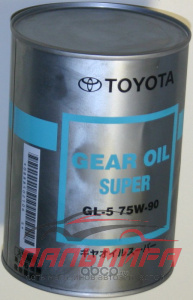 МАСЛО ТРАНСМИССИОННОЕ "TOYOTA" 75W/90 GL-5 HYPOID МКПП (1Л.)