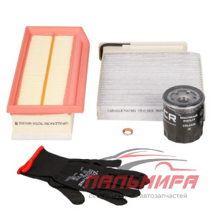Компл. фильтров для а/м Renault Duster (10-) 1.6i дв. H4M (масл+возд+салон) (CRKIT1010)