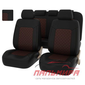 ЧЕХЛЫ "PSV" ELEGANT NEXT ЭКОКОЖА КОРИЧНЕВЫЙ