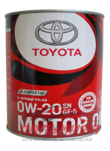 МАСЛО МОТОРНОЕ "TOYOTA SN PLUS" GF-5 0W/20 (1Л.СИН.)