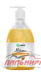 126100 ЖИДКОЕ КРЕМ-МЫЛО MILANA МОЛОКО И МЕД (500МЛ) С ДОЗАТОРОМ GRASS/15 ШТ