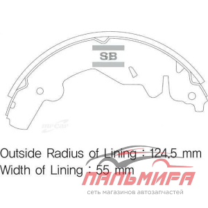 КОЛОДКИ ТОРМОЗНЫЕ (К-Т) ЗАДНИЕ (БАРАБ.) (-98) (OEM)