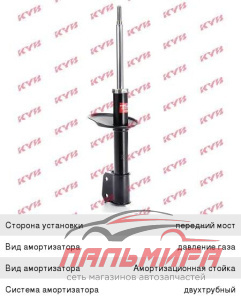 (!!!) СТОЙКА ПЕРЕДНЯЯ  RENAULT LOGAN, LARGUS, SANDERO "KAYABA" ГАЗ