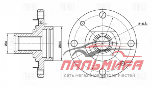 СТУПИЦА ПЕРЕДНЯЯ ВАЗ-2108 "TRIALLI" MR 0108