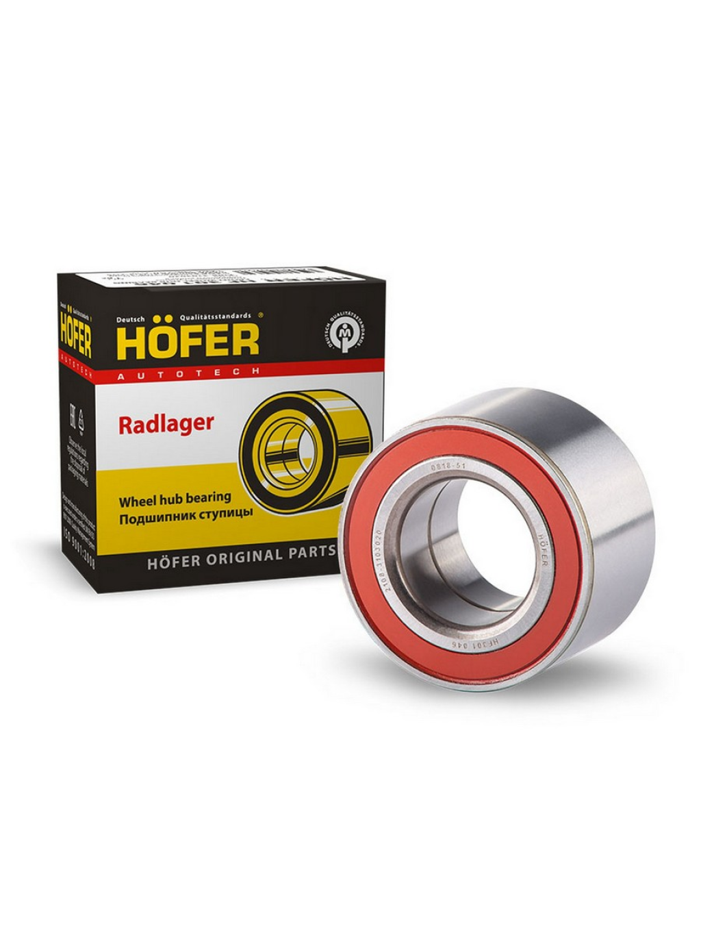 ПОДШИПНИК 256907 СТУПИЦЫ ВАЗ-2108 ПЕРЕДНЕЙ "HOFER"