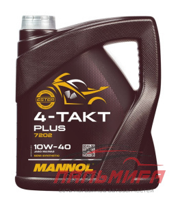 МАСЛО МОТОРНОЕ "MANNOL PLUS 4T" 10/40W (4Л. П/СИН.)