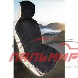 НАКИДКА ИСКУССТВЕННЫЙ МЕХ/НАТУР,МЕХ ЧЕРНЫЙ (АРКТИКА 60%) С КОЖЕЙ
